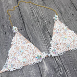 Crystal Crush Jeweled Crochet Bikini Set
