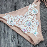 Crystal Crush Jeweled Crochet Bikini Set