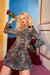 Floral Jacquard Bow Mini Dress - Be Juliet