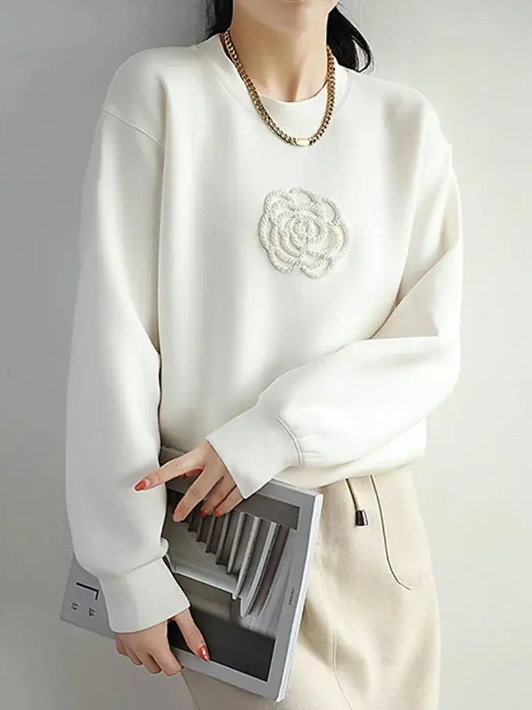 Caterina Pullover Sweater - side view on model showing fit - Be Juliet