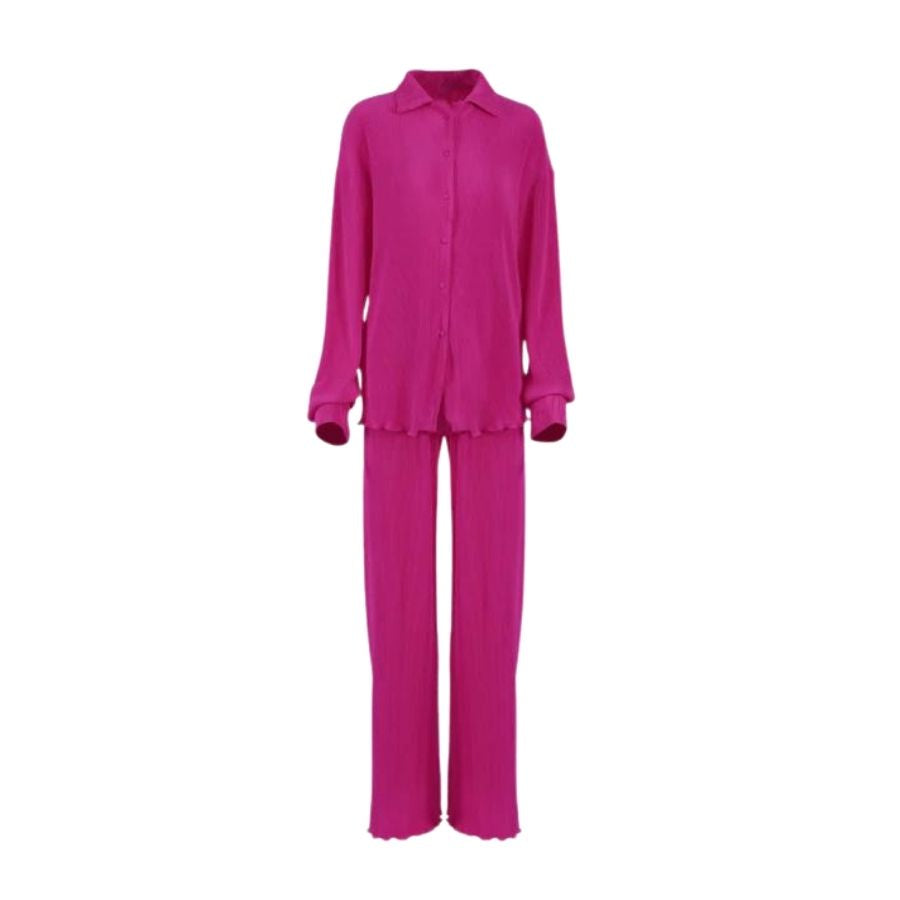 Fia Matching Two Piece Set - Pink, flat lay product shot - Be Juliet