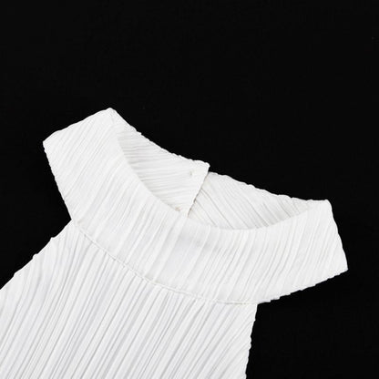 Drunk in Love White Two Piece Set - White, close-up top detail on model - Be Juliet