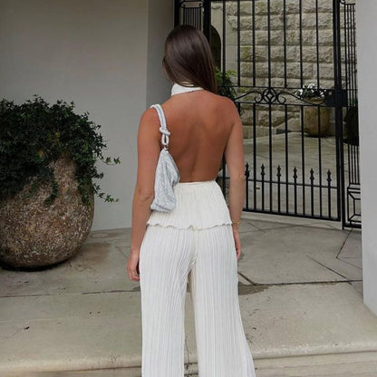 Drunk in Love White Two Piece Set - White, side view highlighting silhouette - Be Juliet