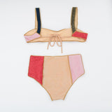 Harriet High Waist Patchwork Bikini - Be Juliet