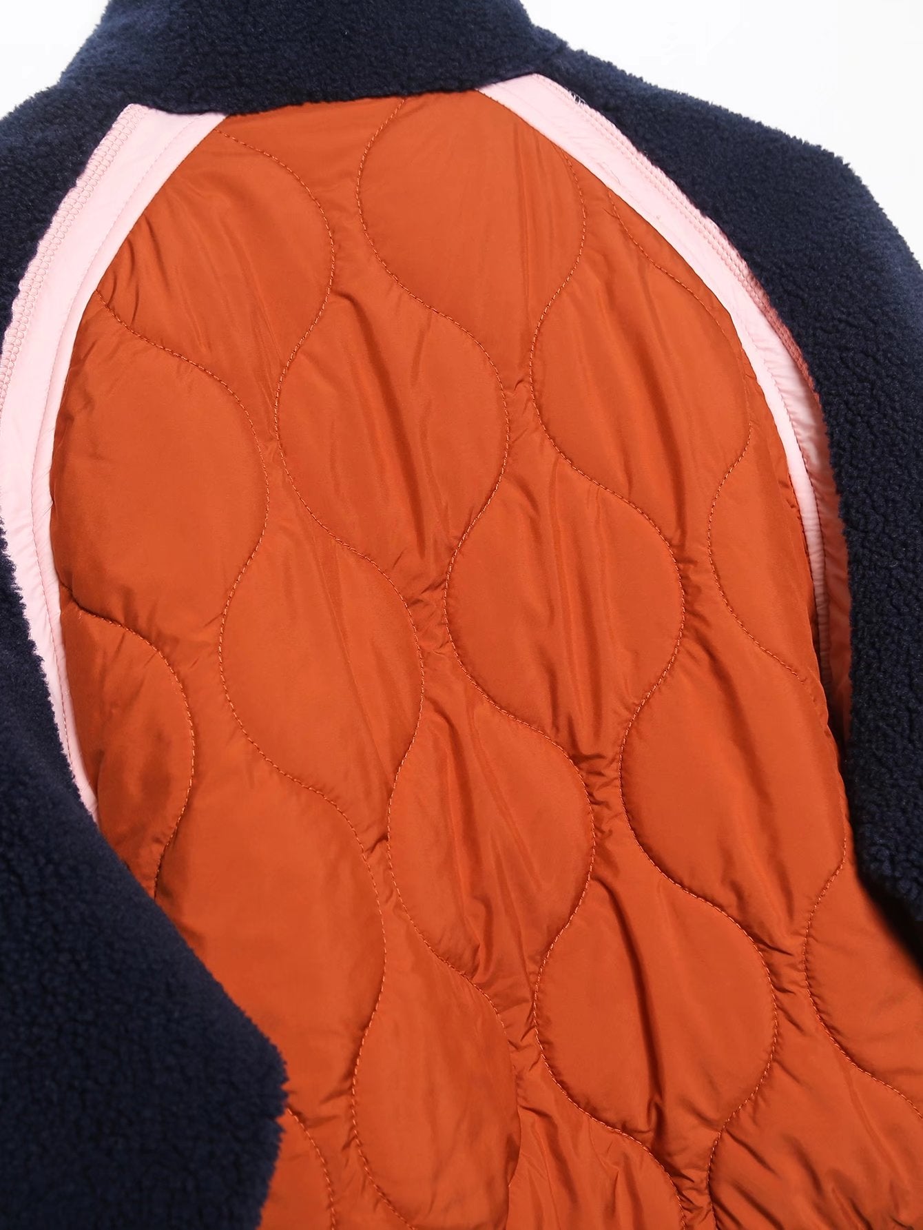 Marina Patchwork Quilted Jacket - Patchwork, 3/4 front view on model - Be Juliet