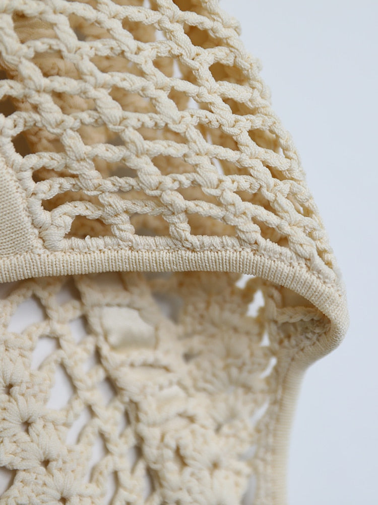 Alondra Knitted Top - front torso close-up showing knit texture - Be Juliet