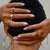 Gold Chain Ring - product shot showing ring on hand - Be Juliet